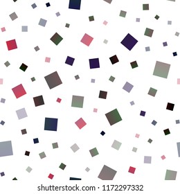 Dark Blue, Red vector seamless texture in rectangular style. Beautiful illustration with rectangles and squares. The template can be used as a background.