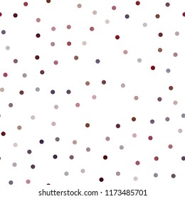 Dark Blue, Red vector seamless texture with disks. Modern abstract illustration with colorful water drops. Completely new template for your brand book.