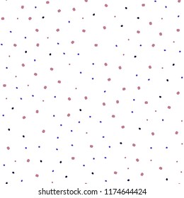 Dark Blue, Red vector seamless cover with spots. Blurred bubbles on abstract background with colorful gradient. Trendy design for wallpaper, fabric makers.