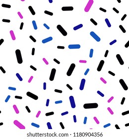Dark Blue, Red vector seamless template with repeated sticks. Lines on blurred abstract background with gradient. Best design for your ad, poster, banner.