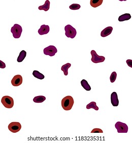 Dark Blue, Red vector seamless layout with circle shapes. Illustration with set of shining colorful abstract circles. Pattern for design of window blinds, curtains.