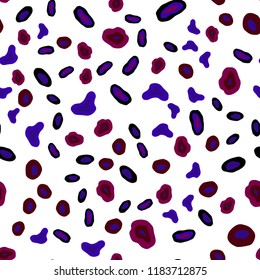 Dark Blue, Red vector seamless pattern with spheres. Illustration with set of shining colorful abstract circles. Trendy design for wallpaper, fabric makers.