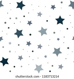 Dark Blue, Red vector seamless layout with bright stars. Decorative shining illustration with stars on abstract template. The template can be used as a background.