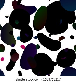 Dark Blue, Red vector seamless background with bubbles. Glitter abstract illustration with blurred drops of rain. Trendy design for wallpaper, fabric makers.