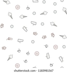 Dark Blue, Red vector seamless texture with delicious snacks. Decorative shining illustration with food on abstract template. Pattern for menu of cafes, bars, restaurants.
