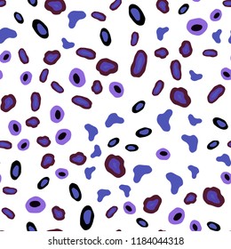 Dark Blue, Red vector seamless pattern with spheres. Blurred decorative design in abstract style with bubbles. Design for textile, fabric, wallpapers.