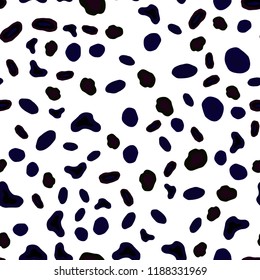 Dark Blue, Red vector seamless backdrop with dots. Blurred bubbles on abstract background with colorful gradient. Pattern for design of window blinds, curtains.