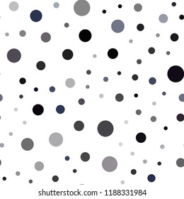 Dark Blue, Red vector seamless backdrop with dots. Blurred bubbles on abstract background with colorful gradient. Template for business cards, websites.