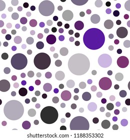 Dark Blue, Red vector seamless pattern with spheres. Blurred bubbles on abstract background with colorful gradient. Completely new template for your brand book.