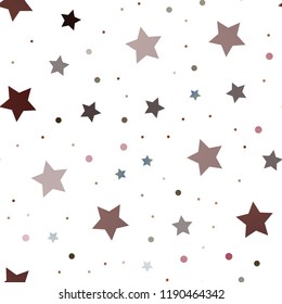 Dark Blue, Red vector seamless background with colored stars. Modern geometrical abstract illustration with stars. Best design for your ad, poster, banner.