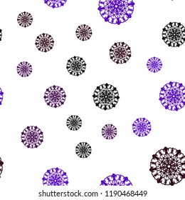 Dark Blue, Red vector seamless pattern with christmas snowflakes. Shining colored illustration with snow in christmas style. Trendy design for wallpaper, fabric makers.