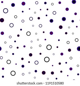 Dark Blue, Red vector seamless pattern with spheres. Abstract illustration with colored bubbles in nature style. Trendy design for wallpaper, fabric makers.