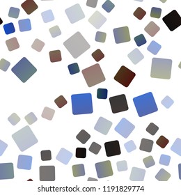 Dark Blue, Red vector seamless template with crystals, rectangles. Rectangles on abstract background with colorful gradient. Pattern for busines ad, booklets, leaflets