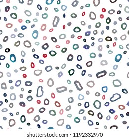 Dark Blue, Red vector seamless background with bubbles. Modern abstract illustration with colorful water drops. Pattern for design of window blinds, curtains.