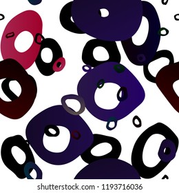 Dark Blue, Red vector seamless background with bubbles. Modern abstract illustration with colorful water drops. Template for business cards, websites.