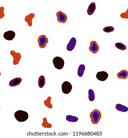 Dark Blue, Red vector seamless template with circles. Beautiful colored illustration with blurred circles in nature style. Pattern for design of fabric, wallpapers.