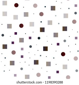 Dark Blue, Red vector seamless template with spots, rectangles. Glitter abstract illustration with cubes, circles. Template for business cards, websites.