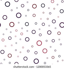 Dark Blue, Red vector seamless backdrop with dots. Modern abstract illustration with colorful water drops. Pattern can be used for ads, leaflets.