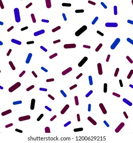 Dark Blue, Red vector seamless layout with flat lines. Shining colored illustration with sharp stripes. Best design for your ad, poster, banner.