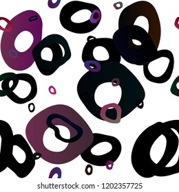 Dark Blue, Red vector seamless texture with disks. Colorful illustration with blurred circles in nature style. Template for business cards, websites.