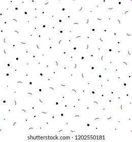 Dark Blue, Red vector seamless background with bubbles, lines. Illustration with set of colorful abstract circles and lines. Template for business cards, websites.
