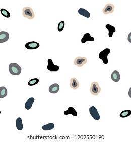 Dark Blue, Red vector seamless layout with circle shapes. Glitter abstract illustration with blurred drops of rain. Pattern for trendy fabric, wallpapers.