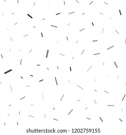 Dark Blue, Red vector seamless texture with colored lines. Modern geometrical abstract illustration with staves. The pattern can be used for websites.