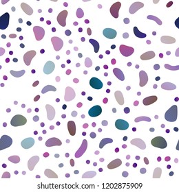 Dark Blue, Red vector seamless texture with disks. Illustration with set of shining colorful abstract circles. Pattern for design of window blinds, curtains.