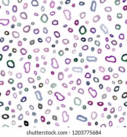 Dark Blue, Red vector seamless backdrop with dots, spots. Blurred decorative design in abstract style with bubbles. Pattern for design of window blinds, curtains.