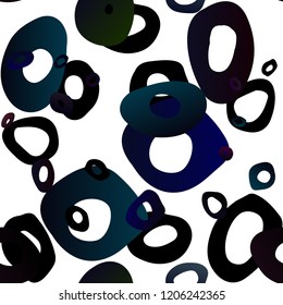 Dark Blue, Red vector seamless layout with circle spots. Modern abstract illustration with colorful water drops. Pattern for trendy fabric, wallpapers.