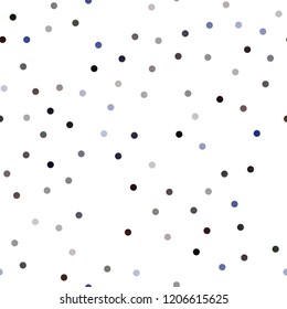 Dark Blue, Red vector seamless layout with circle shapes. Blurred decorative design in abstract style with bubbles. The pattern can be used for aqua ad, booklets.