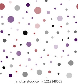 Dark Blue, Red vector seamless backdrop with dots. Abstract illustration with colored bubbles in nature style. Design for textile, fabric, wallpapers.
