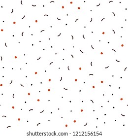 Dark Blue, Red vector seamless cover with spots, lines. Colorful illustration with circles and lines in futuristic style. Template for business cards, websites.
