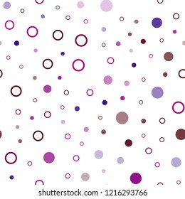 Dark Blue, Red vector seamless template with circles. Illustration with set of shining colorful abstract circles. Template for business cards, websites.