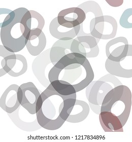 Dark Blue, Red vector seamless pattern with spheres. Colorful illustration with blurred circles in nature style. Pattern for design of window blinds, curtains.