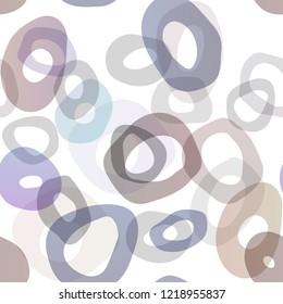 Dark Blue, Red vector seamless cover with circles. Colorful illustration with blurred circles in nature style. Pattern for trendy fabric, wallpapers.