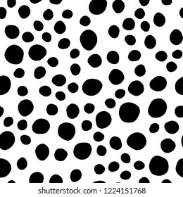 Dark Blue, Red vector seamless pattern with spheres. Glitter abstract illustration with blurred drops of rain. Pattern for design of window blinds, curtains.