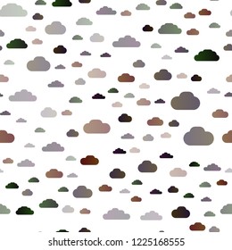 Dark Blue, Red vector seamless texture with cloudy sky. Modern illustration with colorful gradient clouds. Trendy design for wallpaper, fabric makers.