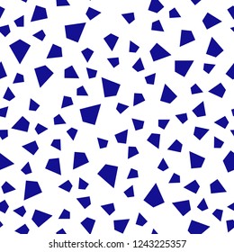 Dark Blue, Red vector seamless, isometric template with crystals, triangles. Decorative design in abstract style with triangles. Pattern for trendy fabric, wallpapers.