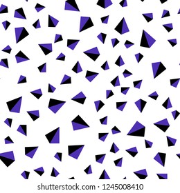 Dark Blue, Red vector seamless, isometric layout with lines, triangles. Triangles on abstract background with colorful gradient. Pattern for design of fabric, wallpapers.