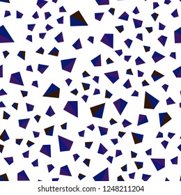Dark Blue, Red vector seamless, isometric texture with triangular style. Beautiful illustration with triangles in nature style. Texture for window blinds, curtains.