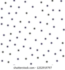 Dark Blue, Red vector seamless layout with bright snowflakes. Colorful snowflakes with gradient on abstract background. Texture for window blinds, curtains.