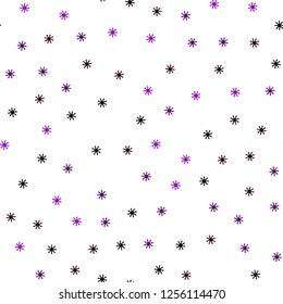 Dark Blue, Red vector seamless texture with colored snowflakes. Modern geometrical abstract illustration with snowflakes. Design for textile, fabric, wallpapers.