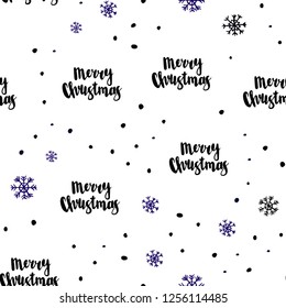 Dark Blue, Red vector seamless layout with bright snowflakes. Modern geometrical abstract illustration with snowflakes. Template for business cards, websites.