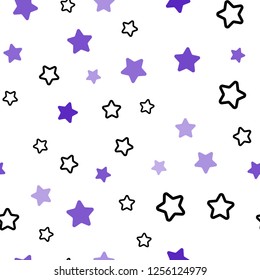 Dark Blue, Red vector seamless layout with bright stars. Glitter abstract illustration with colored stars. Texture for window blinds, curtains.