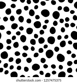 Dark Blue, Red vector seamless pattern with spheres. Blurred decorative design in abstract style with bubbles. Pattern for design of fabric, wallpapers.