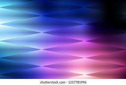 Dark Blue, Red vector seamless template with crystals, rectangles. Decorative design in abstract style with rectangles. Pattern for trendy fabric, wallpapers.