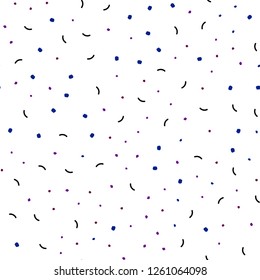 Dark Blue, Red vector seamless template with circles, triangles. Abstract illustration with colorful discs and triangles. Pattern for design of window blinds, curtains.