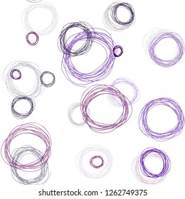 Dark Blue, Red vector seamless layout with circle shapes. Glitter abstract illustration with blurred drops of rain. Pattern for design of fabric, wallpapers.