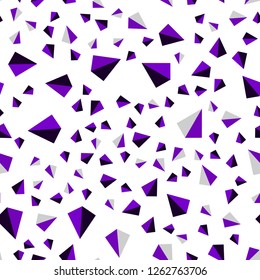 Dark Blue, Red vector seamless, isometric background with triangles. Abstract gradient illustration with triangles. Pattern for design of fabric, wallpapers.